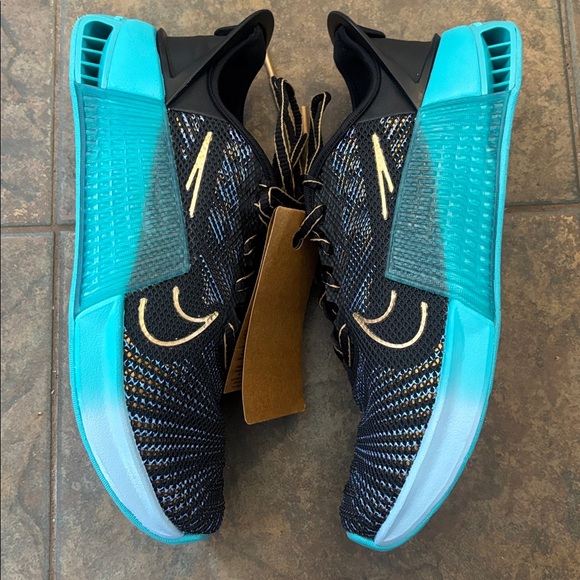 NWT Nike Metcon 9 AMP Shoes in Black Dusty Cactus Psychic Blue 7.5 - Picture 4 of 10